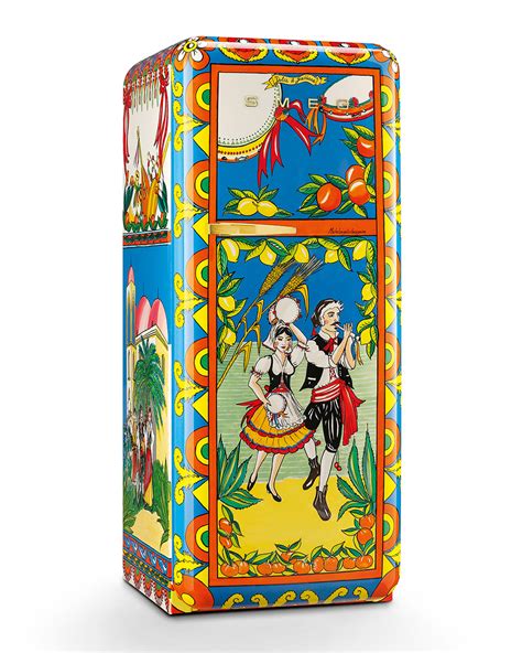 refrigerador smeg dolce gabbana|smeg vintage fridge.